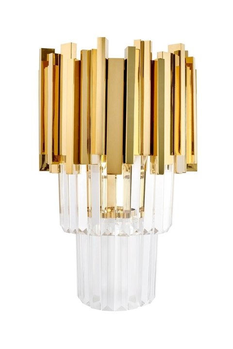 Lampa ścienna IMPERIAL WALL GOLD - stal, kryształ