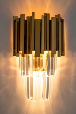 Lampa ścienna IMPERIAL WALL GOLD - stal, kryształ