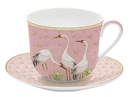 Czaple Filiżanka Porcelanowa ze Spodkiem w Ozdobnym Pudełku 400 ml