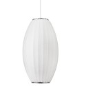 Lampa wisząca SILK BARREL biała 60 cm