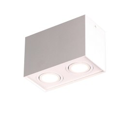 LAMPA SUFITOWA BASIC SQUARE BIAŁA PODWÓJNA