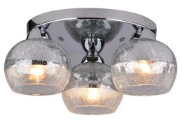 CROMINA LAMPA SUFITOWA PLAFON OKRĄGŁY 3X60W E27 CHROM