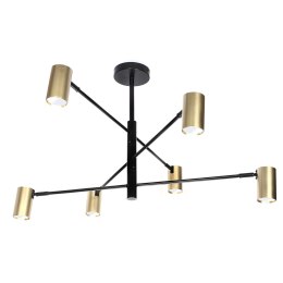 Lampa Siena 6 x spot GU10 DD-40 czarno-złota