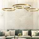 Lampa wisząca CIRCLE 60+80+80 LED nikiel na 1 podsufitce