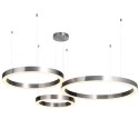 Lampa wisząca CIRCLE 80 LED nikiel szczotkowany 80 cm