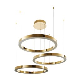 Lampa wisząca CIRCLE 80+80+80 LED złoty połysk na 1 podsufitce