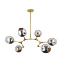 Lampa wisząca MODERN ORCHID-9 złoto szara 150 cm