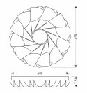 CAKE LAMPA SUFITOWA PLAFON 24W LED 39CM BIAŁY 4000K